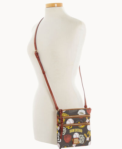 MLB Padres Triple Zip Crossbody