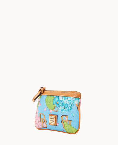 Hydrangea Monogram Medium Wristlet