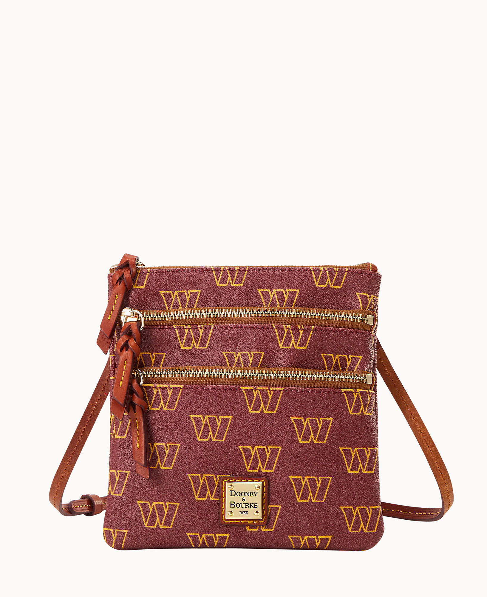 Dooney and bourke 3 zipper crossbody best sale