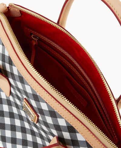 Gingham II Domed Satchel
