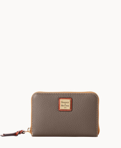 Pebble Grain Medium Zip Around Wallet