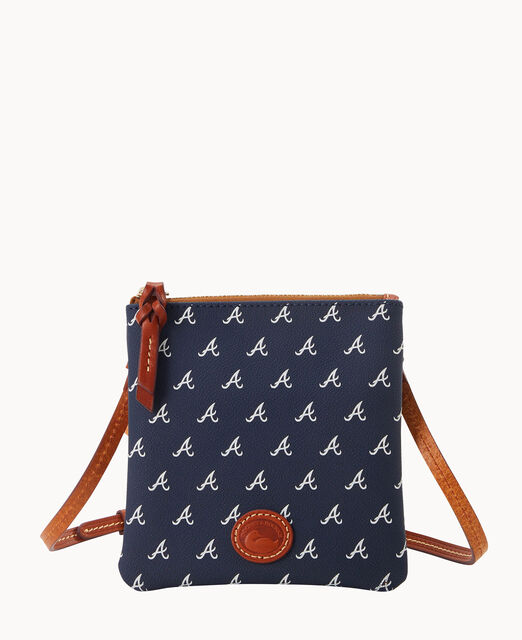 MLB Braves Small North South Top Zip Crossbody