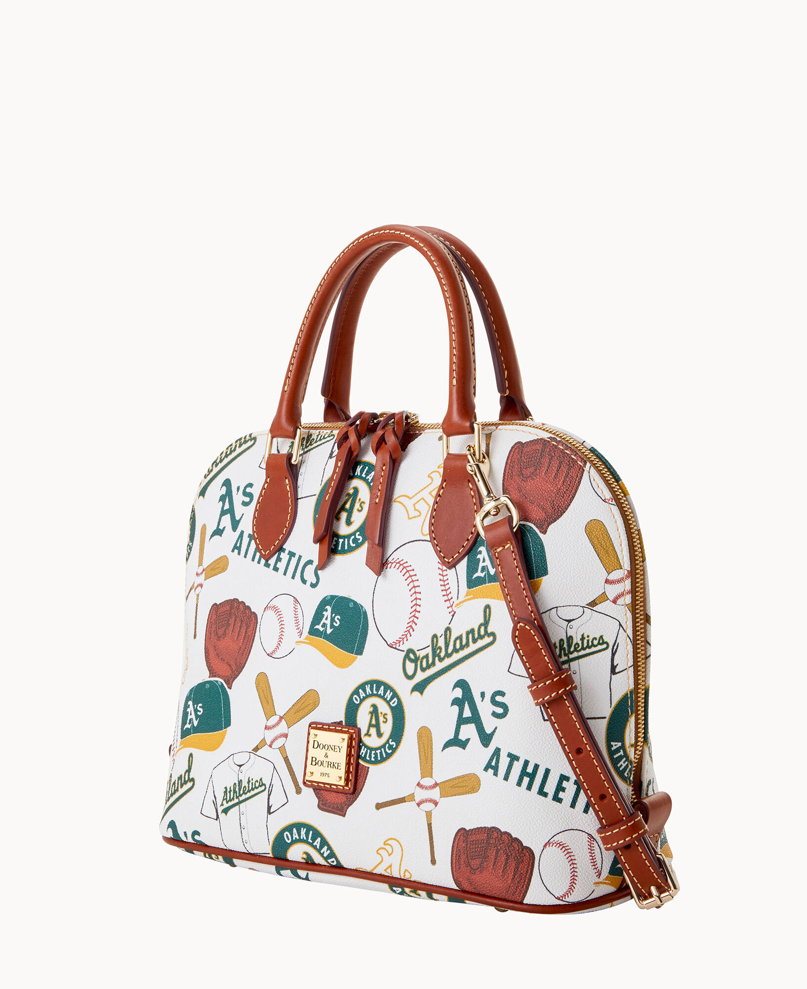 Dooney Bourke MLB Athletics Zip Zip Satchel