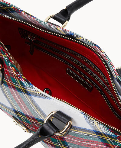 Tartan Top Handle Tote