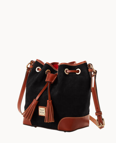 Suede Crossbody Drawstring