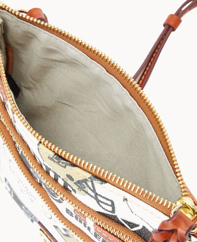 NCAA Purdue N S Triple Zip Crossbody