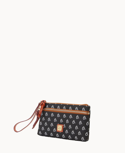 MLB Orioles Double Zip Wristlet