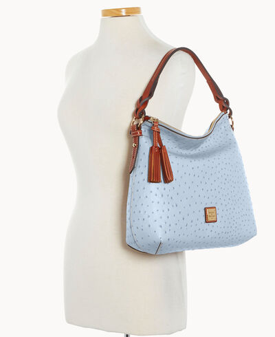 Ostrich Twist Strap Hobo