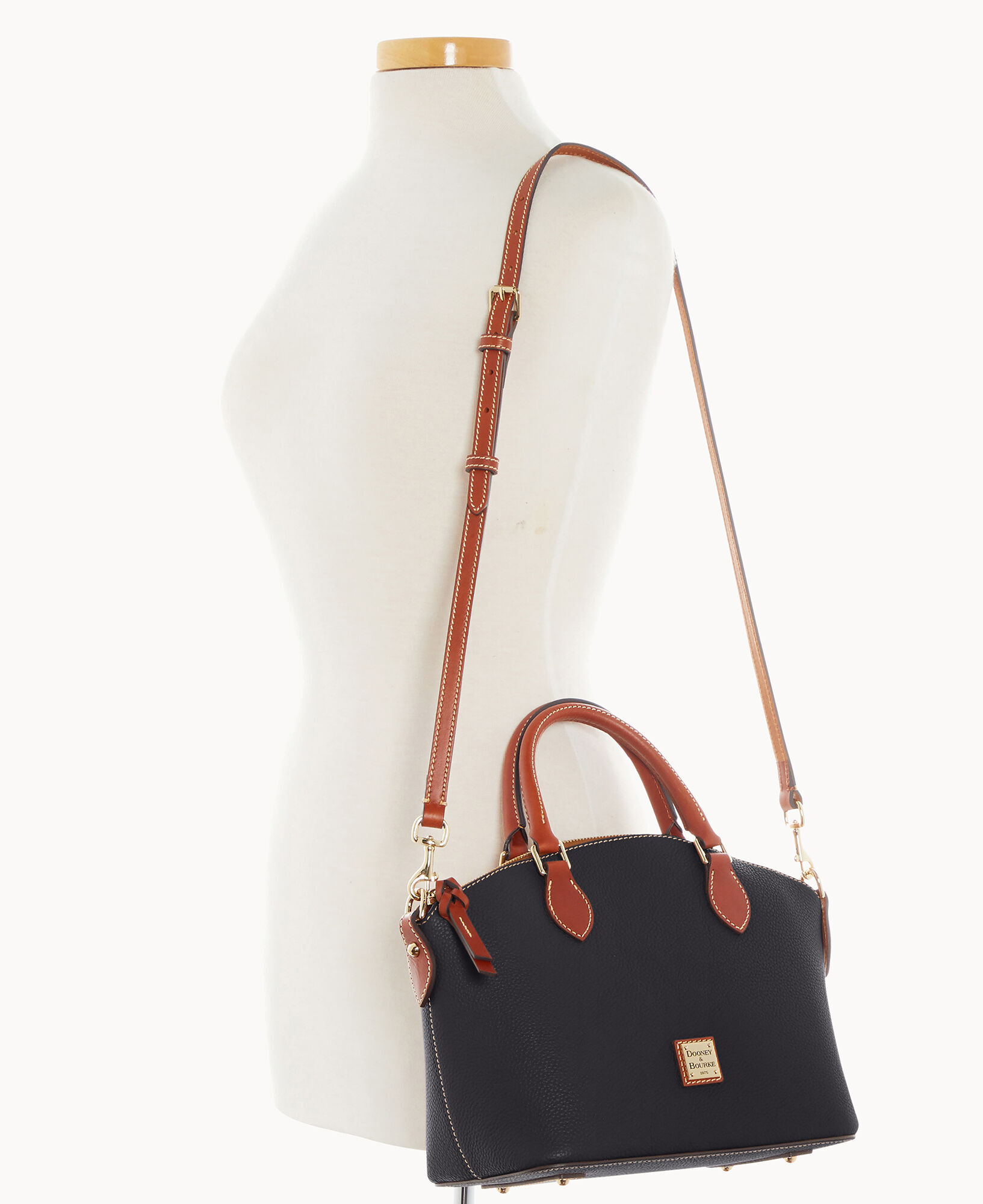Pebble grain darcy satchel on sale