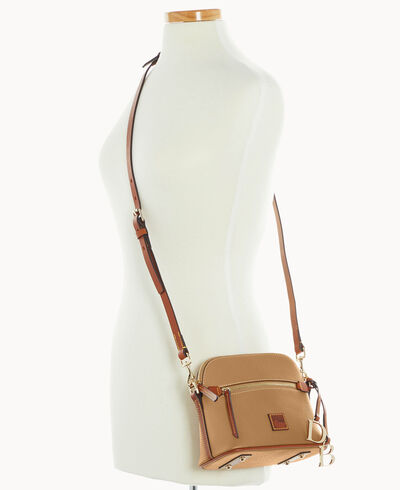 Pebble Grain Domed Crossbody