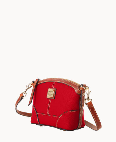 Pebble Grain Mini Domed Crossbody