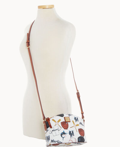MLB Marlins Suki Crossbody Med Wristlet