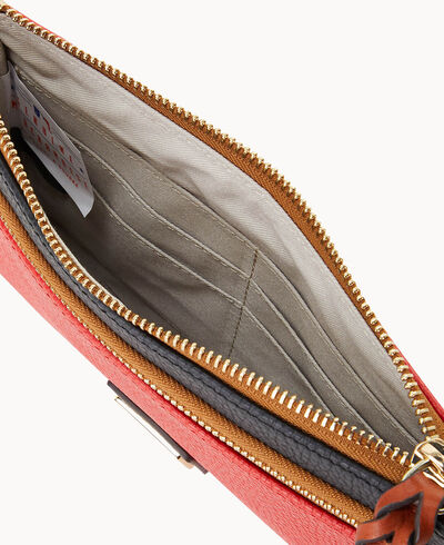 MLB Phillies Double Zip Wristlet