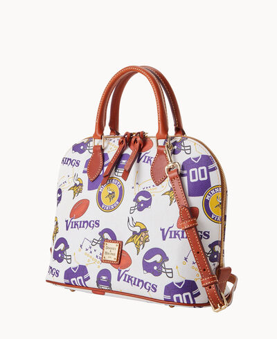 NFL Vikings Zip Zip Satchel