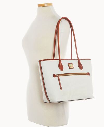 Embossed Lizard Tote
