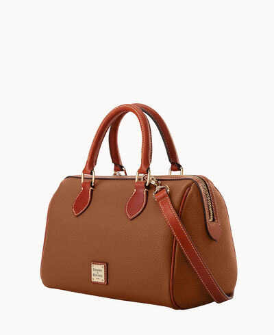 Pebble Grain Barrel Satchel