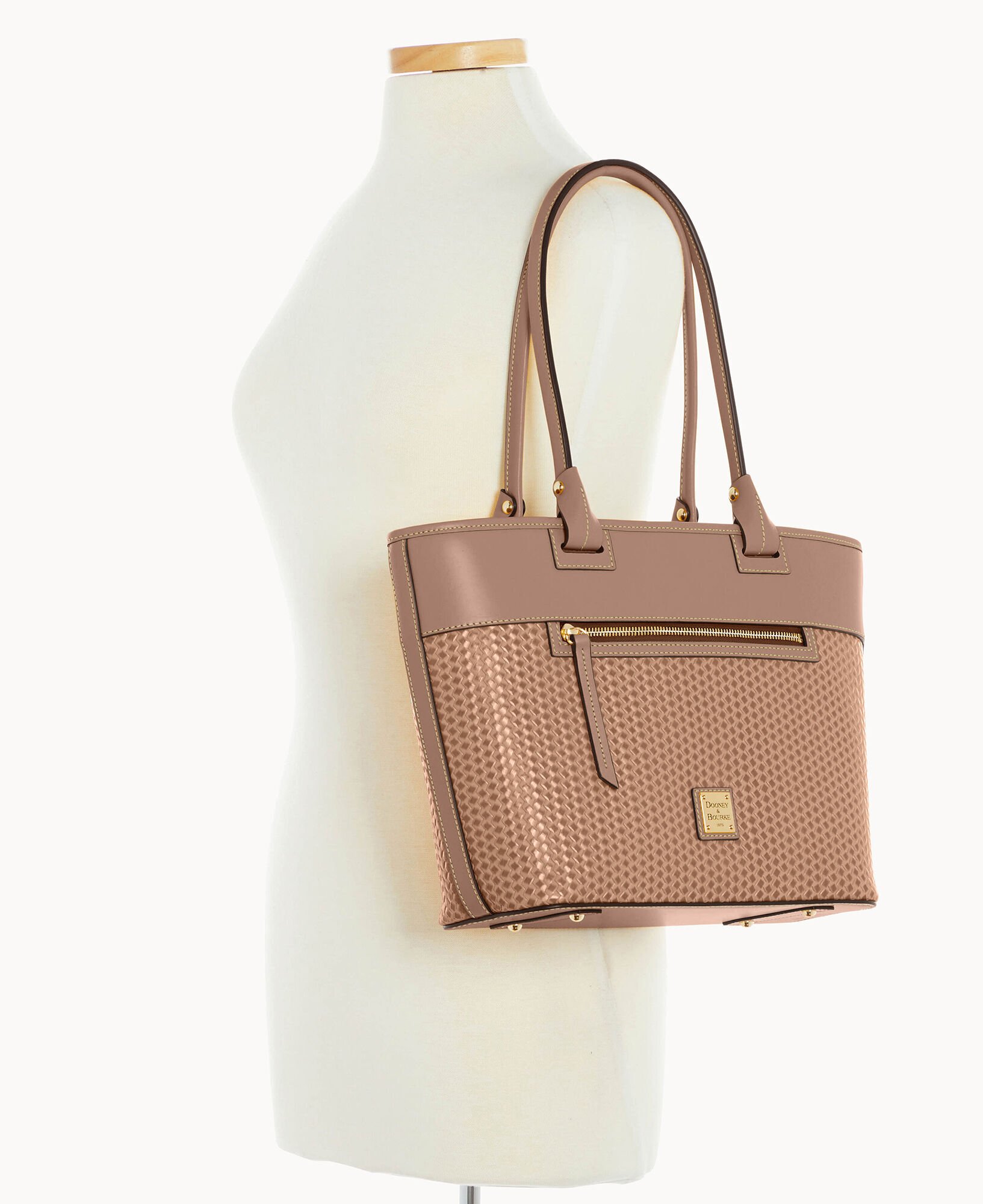 Dooney Bourke Beacon Woven Zip Tote