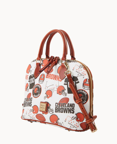 NFL Browns Zip Zip Satchel