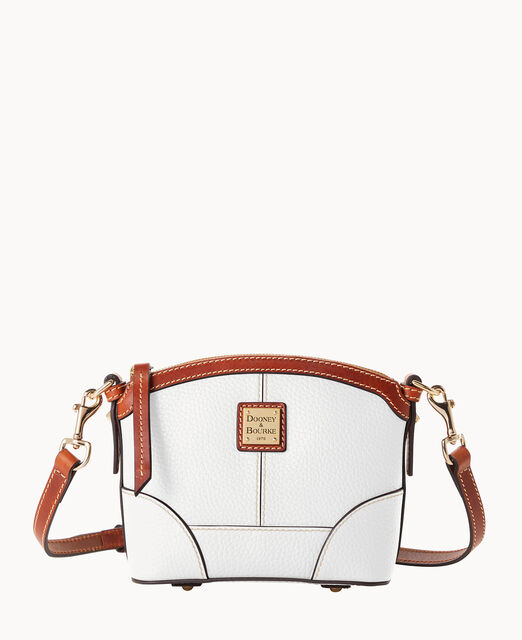 Pebble Grain Mini Domed Crossbody