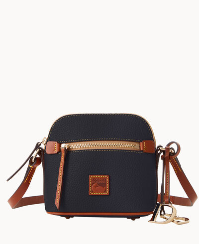Pebble Grain Mini Domed Crossbody