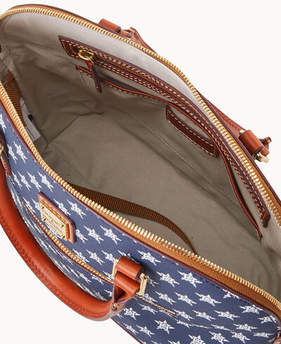 MLB Astros Domed Zip Satchel