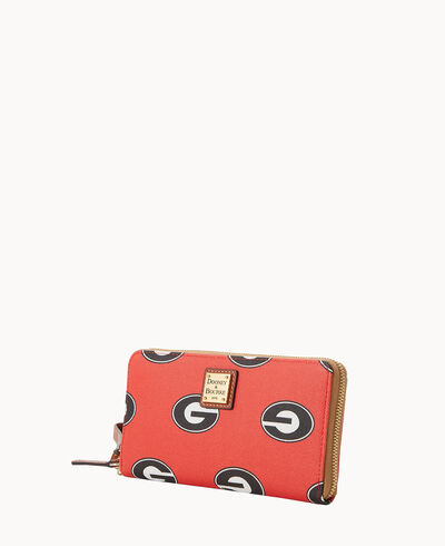 Collegiate University of Georgia Large Zip Around Wristlet