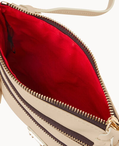 Apollo Leather Triple Zip Crossbody