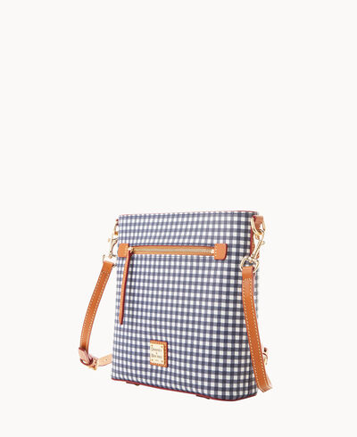 Gingham Zip Crossbody