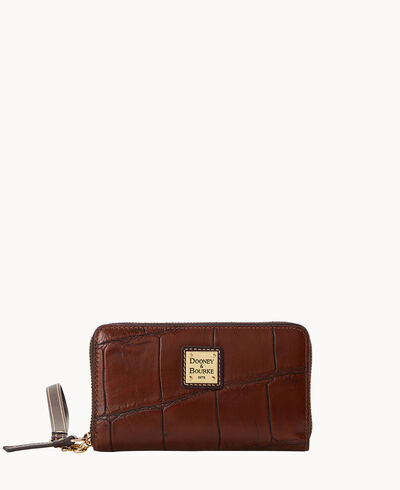 Denison Zip Around Phone Wristlet
