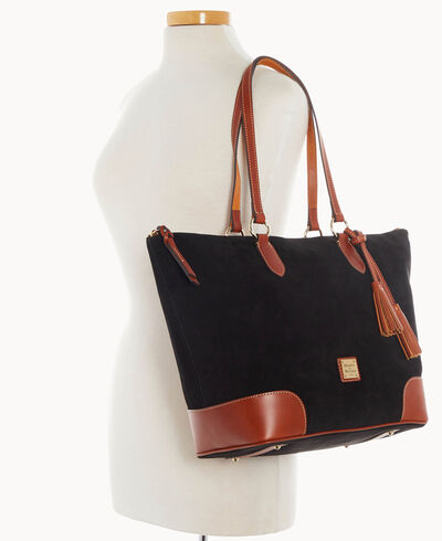 Suede Career Tote