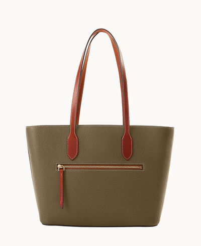 Pebble Grain Tote With Medium Wristlet
