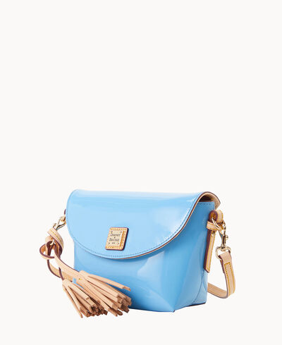 Patent Crossbody Saddle Bag