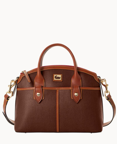 Camden Saffiano Domed Satchel