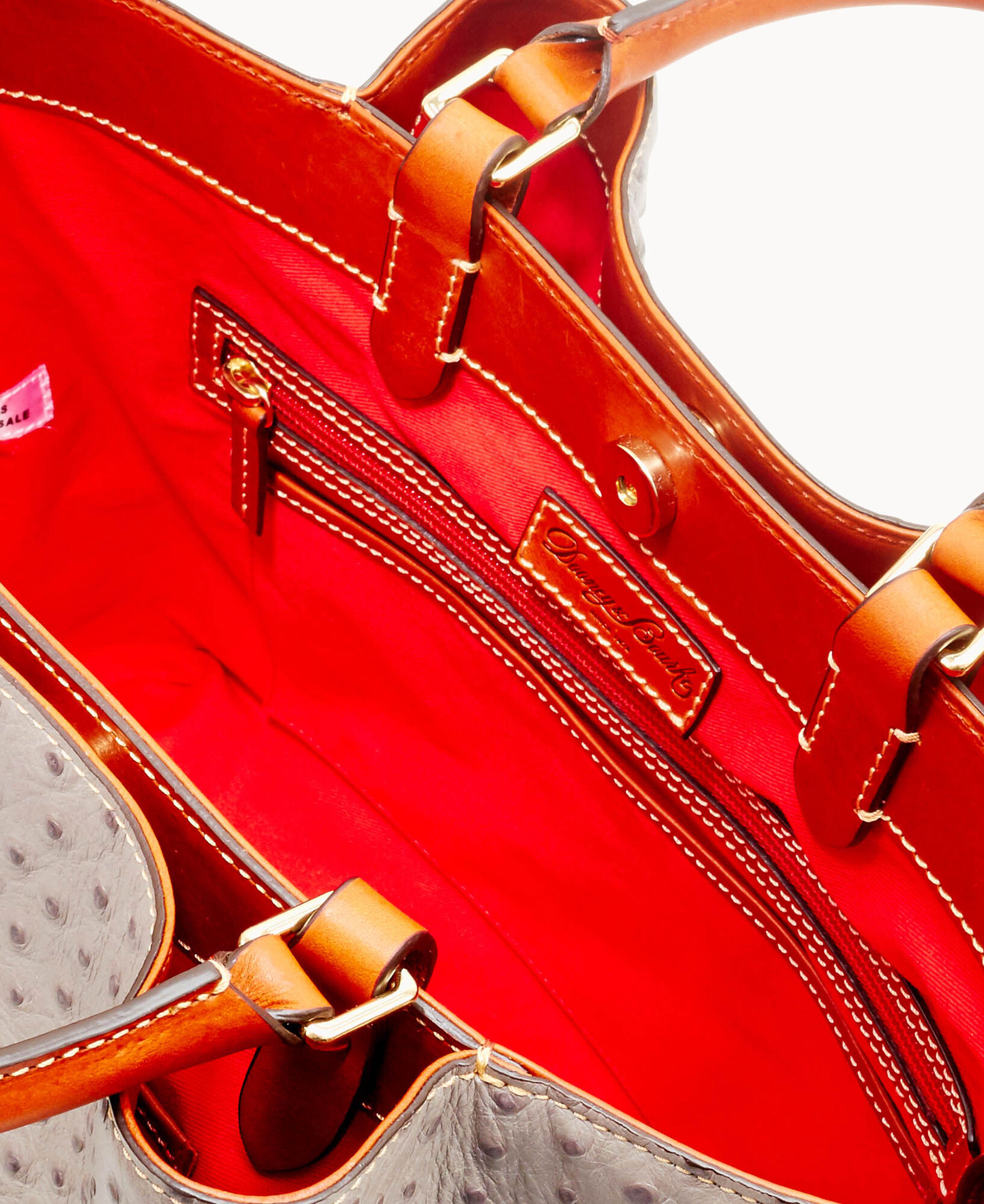 Dooney Bourke Ostrich Large Barlow