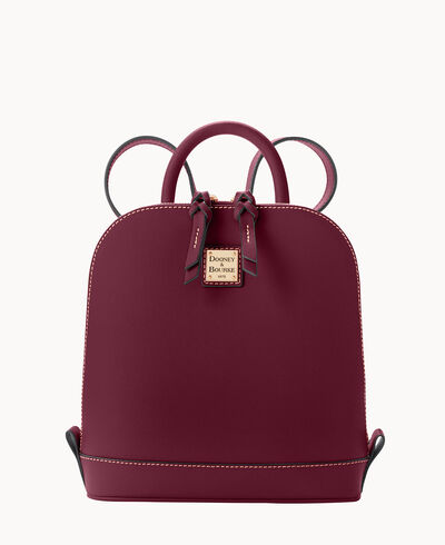 Saffiano Small Zip Pod Backpack