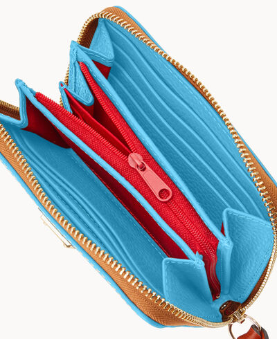 Pebble Grain Medium Zip Around Wallet
