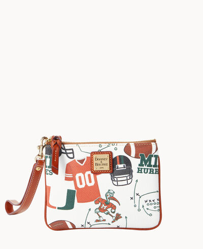 Collegiate University of Miami Stadium Wristlet