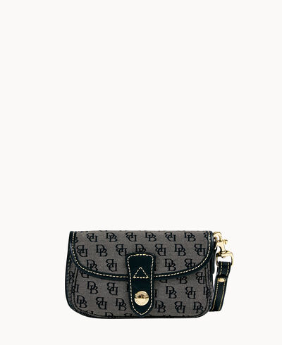 Mini Signature Flap Wristlet