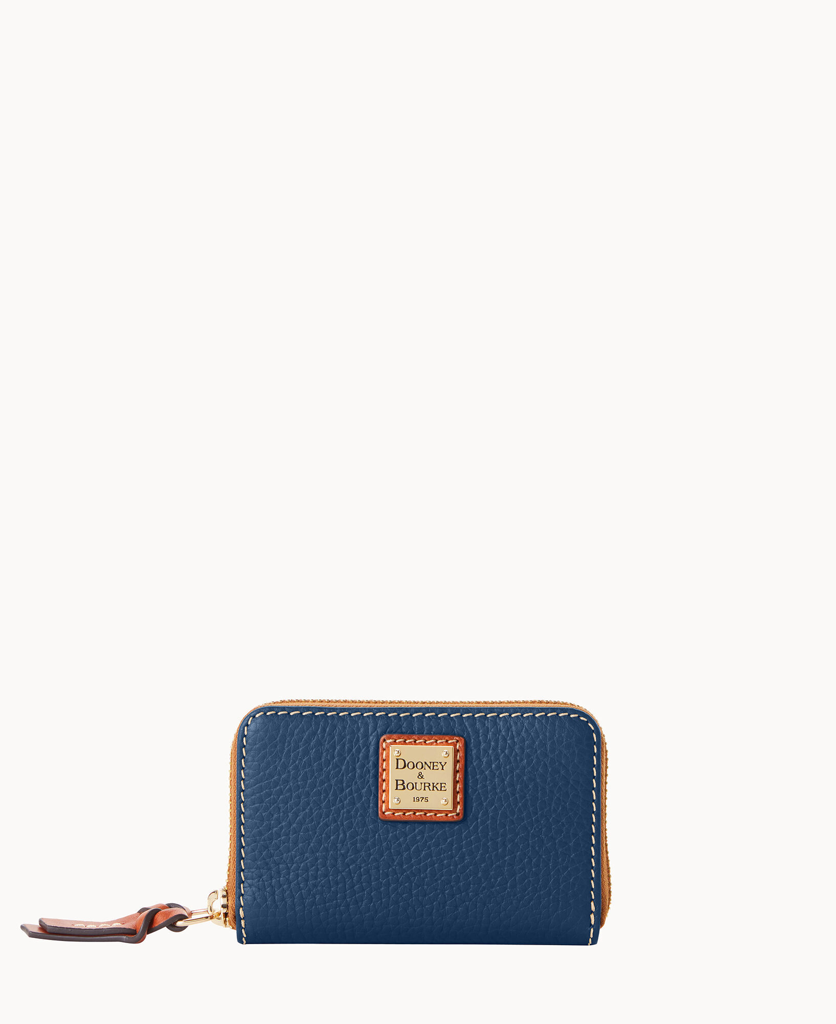 Dooney Bourke Pebble Grain Large Zip Around Credit Card Case