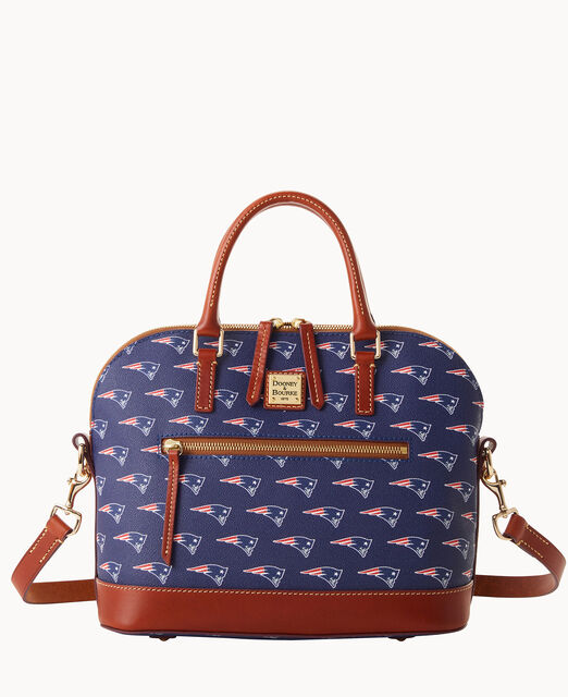 NFL Patriots Domed Zip Satchel