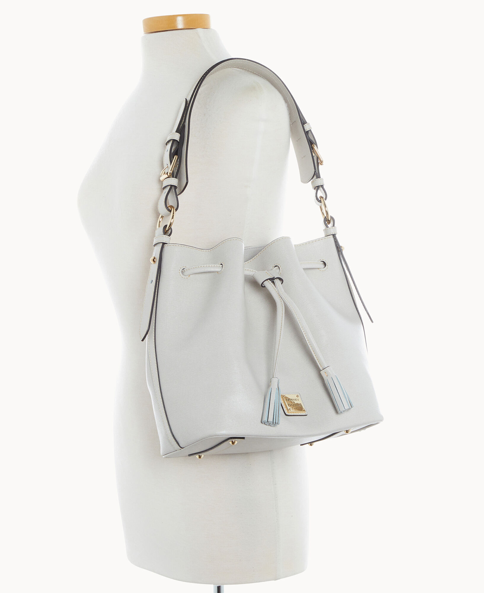 Dooney saffiano drawstring deals