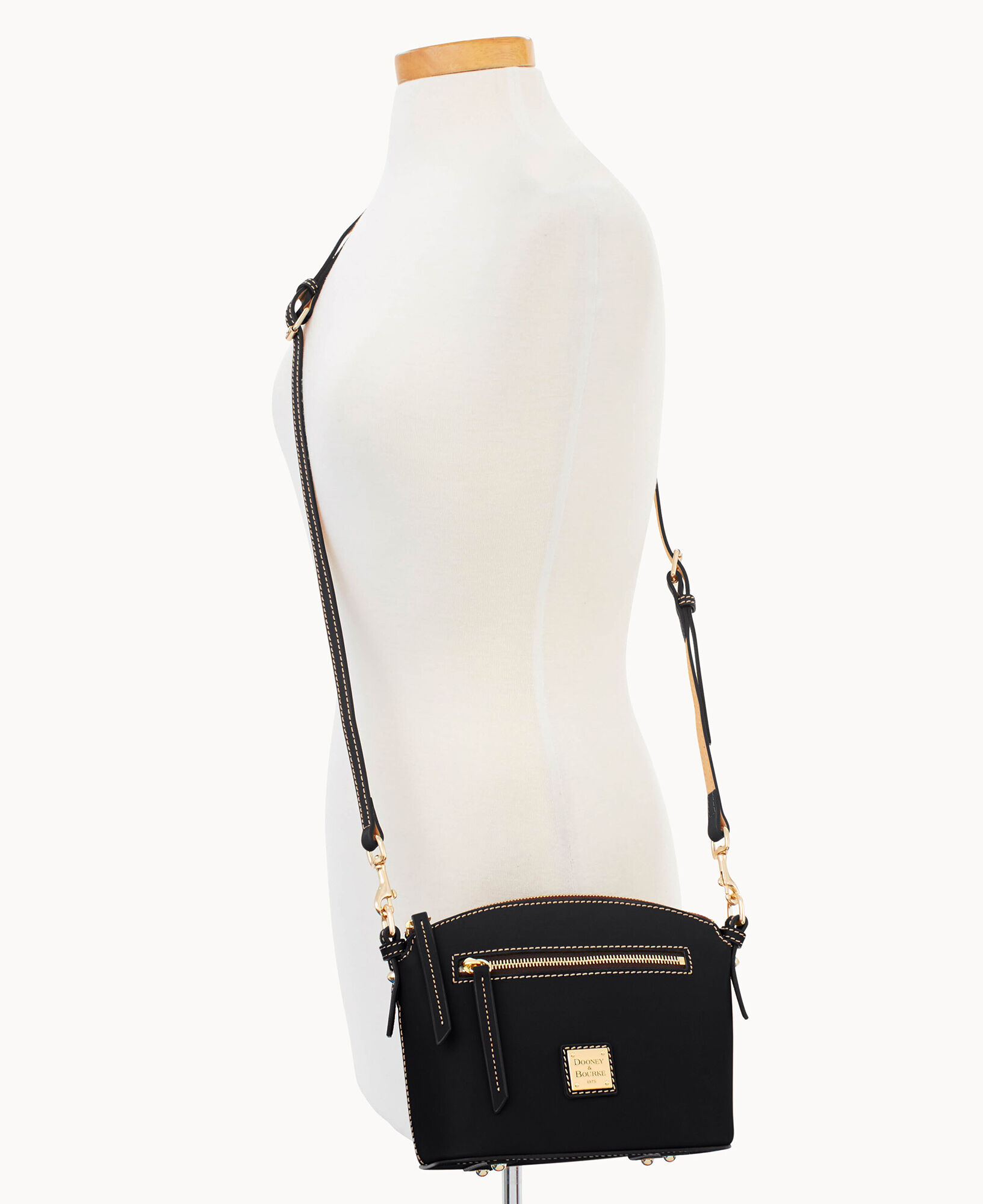 Beacon domed smooth leather crossbody 2025