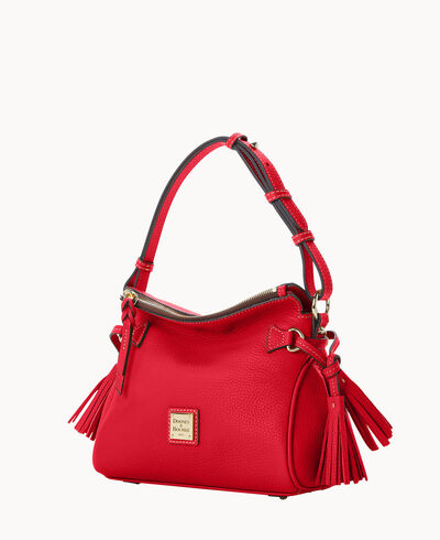 Pebble Grain Tassel Shoulder Bag