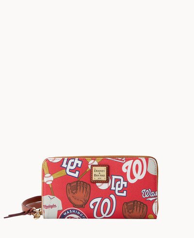 MLB Nationals Large Zip Around Wristlet