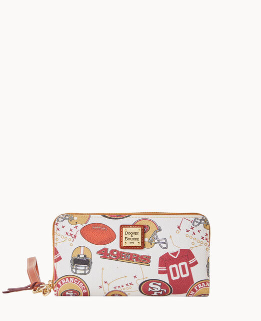 NFL 49ers Large Zip Around Wristlet