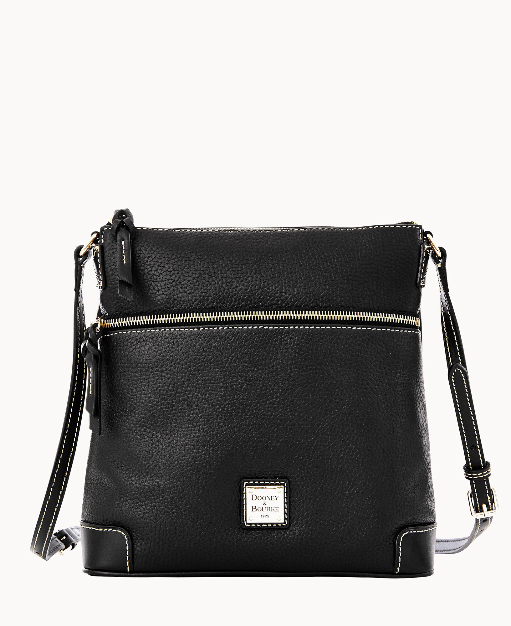 Dooney & Bourke 100% Leather Black Leather Crossbody Bag One Size