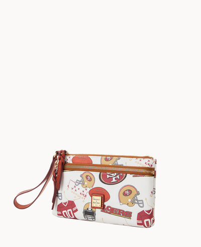 NFL 49ERS Double Zip Wristlet