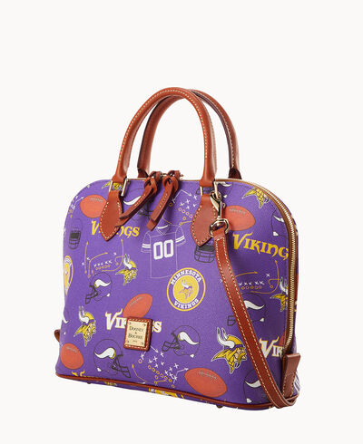 NFL Vikings Zip Zip Satchel