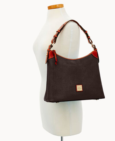 Embossed Lizard Hobo