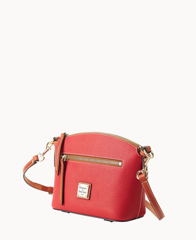 Pebble Grain Domed Crossbody